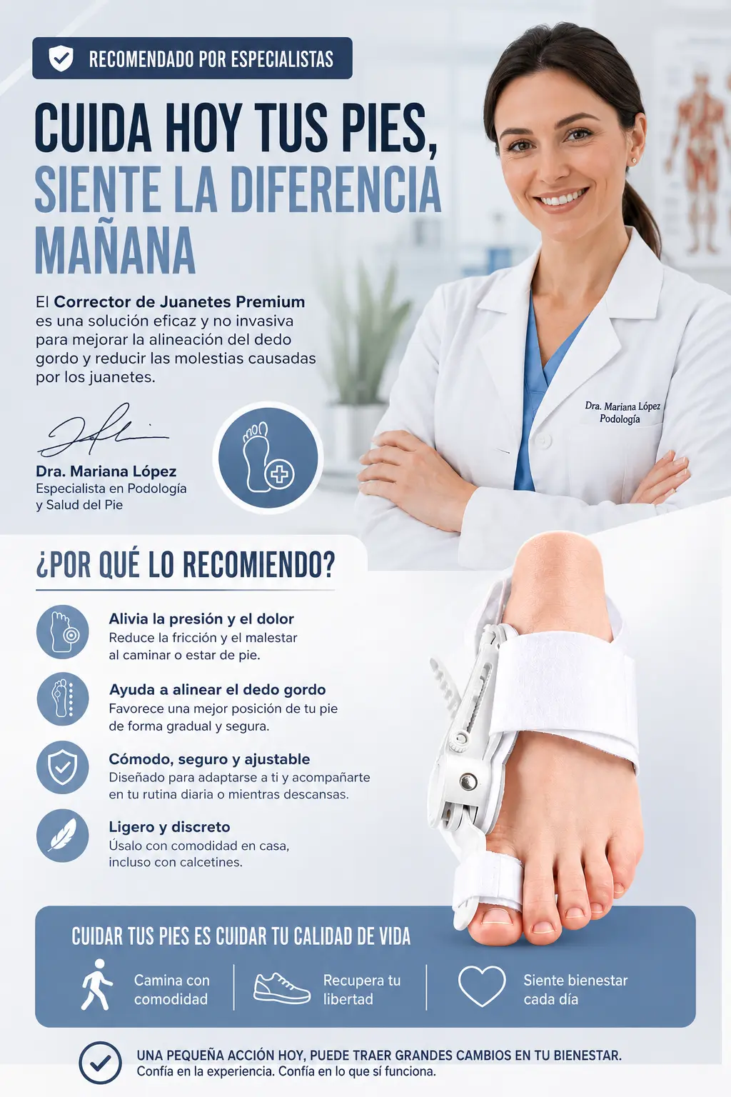 CORRECTOR ORTOPÉDICO DE JUANETES
