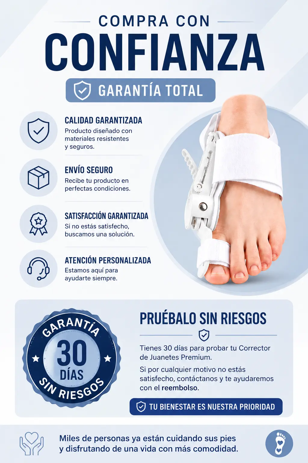 CORRECTOR ORTOPÉDICO DE JUANETES